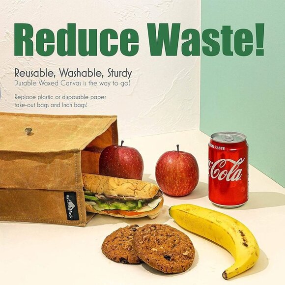 Premium Reusable Canvas Lunch Bags for Women, Lunc - Picture 4 of 6